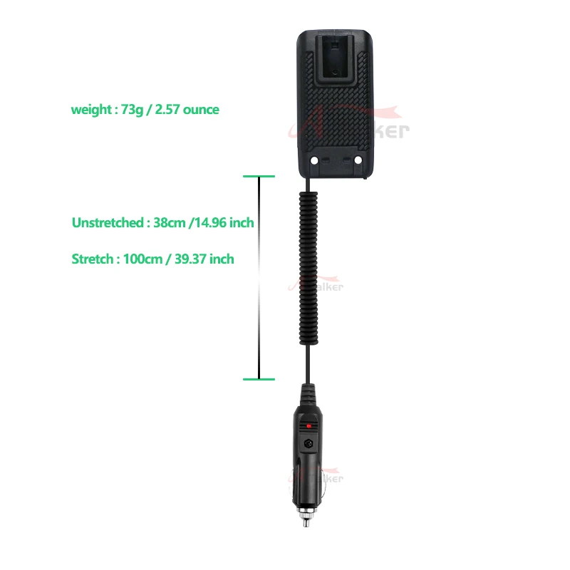 Quansheng UV-K5 UV-k5(8) UV-5R Plus Batterij Eliminator Walkie Talkie Autolader 12V/24V Universele Tweeweg Radio Uv5r