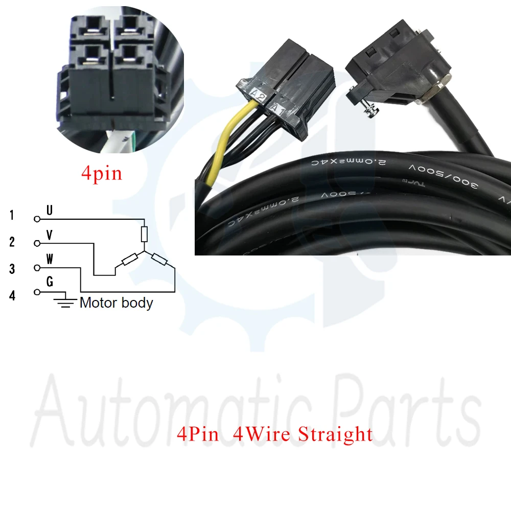 A06B-0061-Bxxx A06B-0063-Bxxx A06B-0202-Bxxx A06B-0205-Bxxx Series Servo Motor Power Cable
