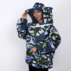 Faltjacke und Schleier-Set, Doppelzipper-Bienenzucht-Tatsache, Anti-Kapulator-Kleidung mit Hut 10 Tatsache der Hauptverkaufsbienenzucht - №3