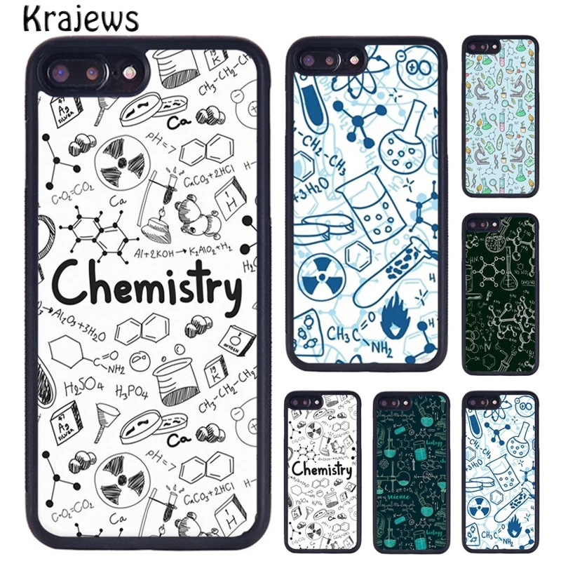 Krajews Vintage Seamless Chemistry Laboratory Phone Case For iPhone 16 15 14 plus 11 12 mini 13 Pro XR XS Max coque