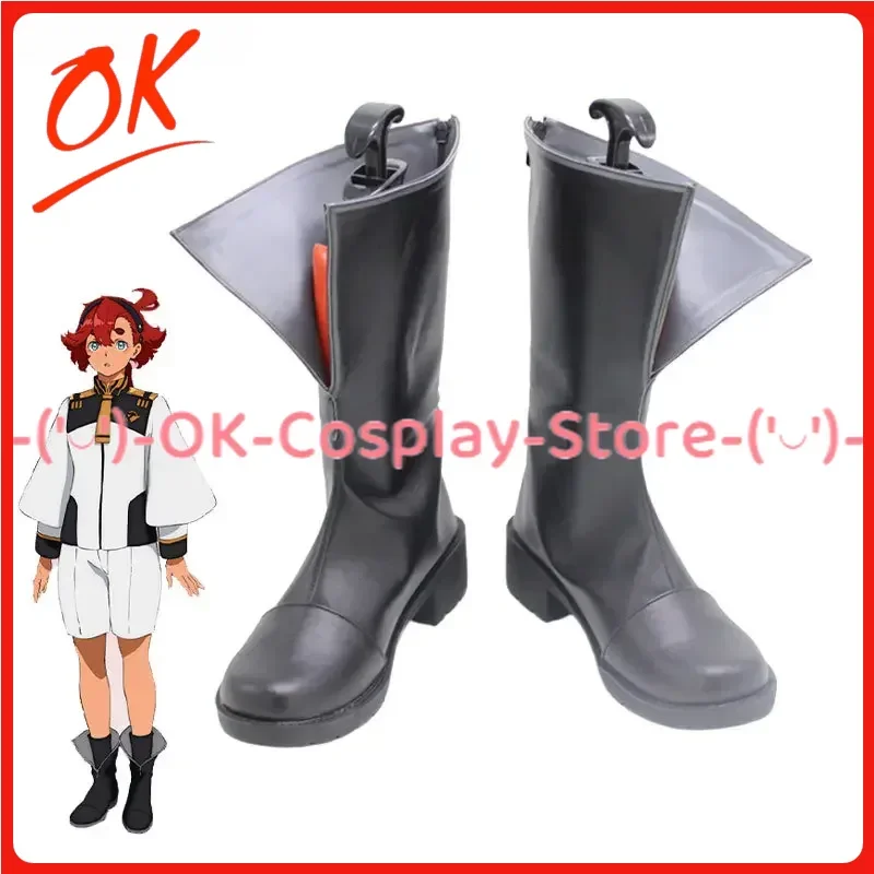 

[Customized] Suletta Mercury Cosplay Shoes The Witch From Mercury Anime Roleplay Prop Halloween Carnival Party PU Leather Boots