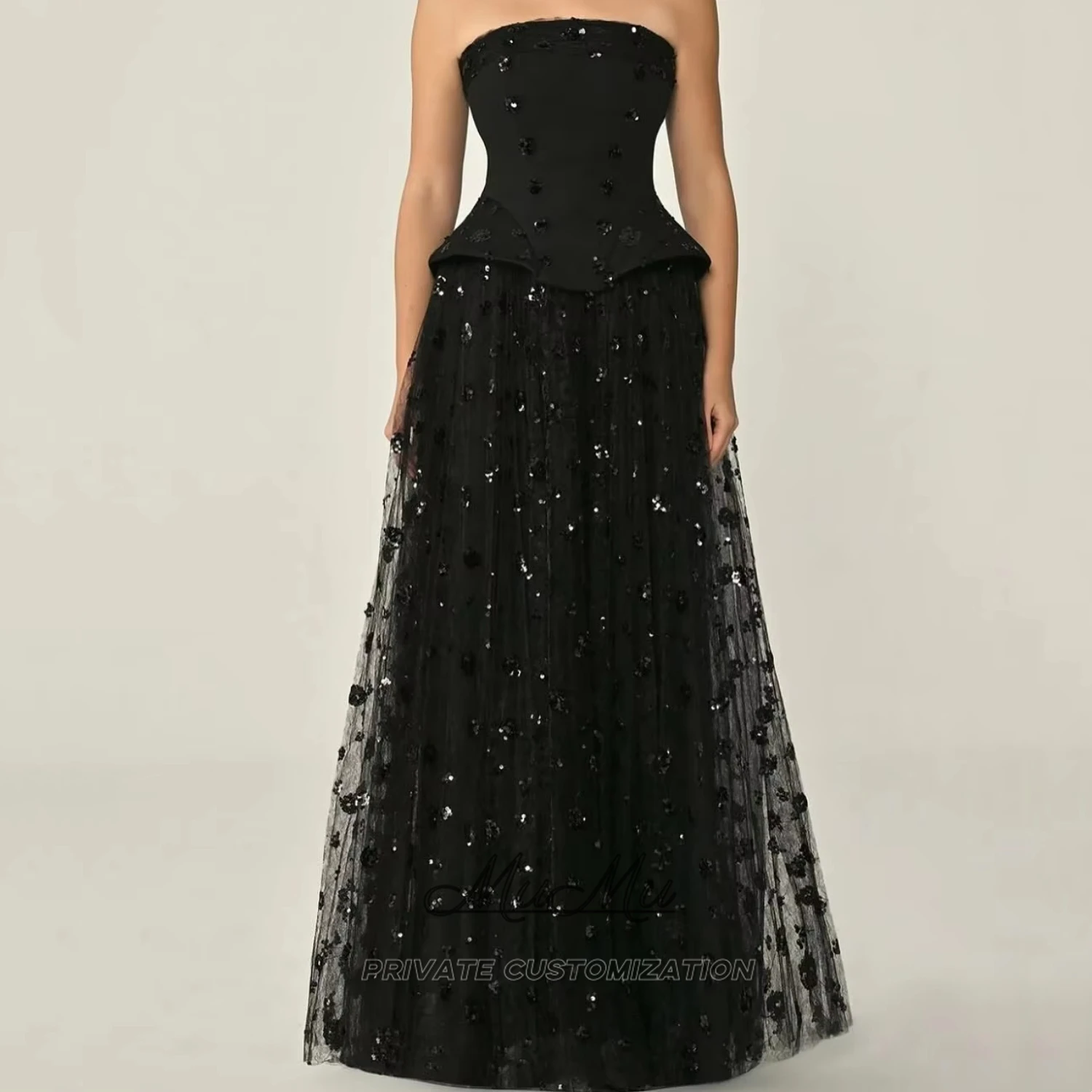 

MuMu Customized Dresses for Girls Elegant Party Sequin dress Cocktail Dress Graduation Dress Formal Occasion Dresses black Dress