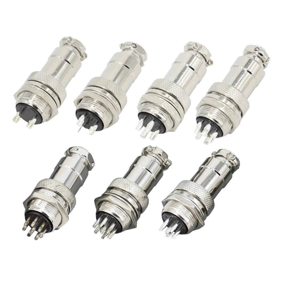 1 Set 20mm GX20-(2/3/4/5/6/7/8Pin) Screw Aviation Connector Plug The Aviation Plug Cable Connector Regular Plug and Socket