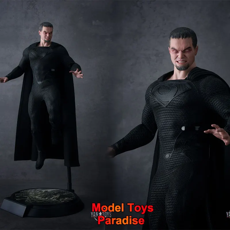 Yantoys cm01 Männer Soldat schwarze Kleidung General Zod DC Super Bösewicht voller Satz 12 Zoll Action figur Sammler Spielzeug Geschenke