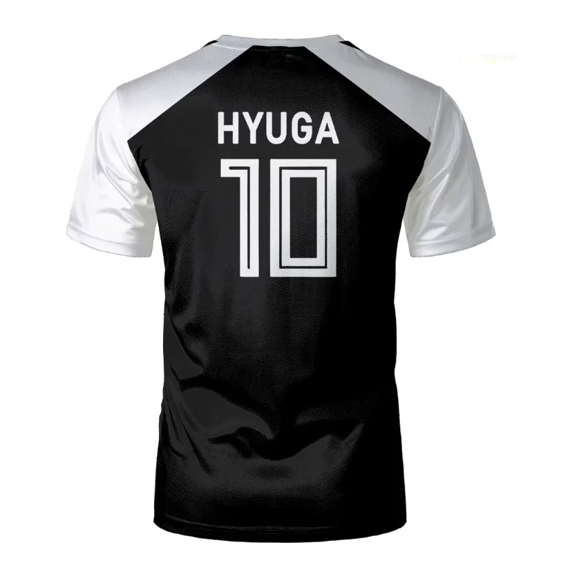 Tsubasa Captain Animated T-shirt Hyuga Animated Role Playing Short Sleeve 3D Printed Football Shirt T-shirt Men's Designer Cloth