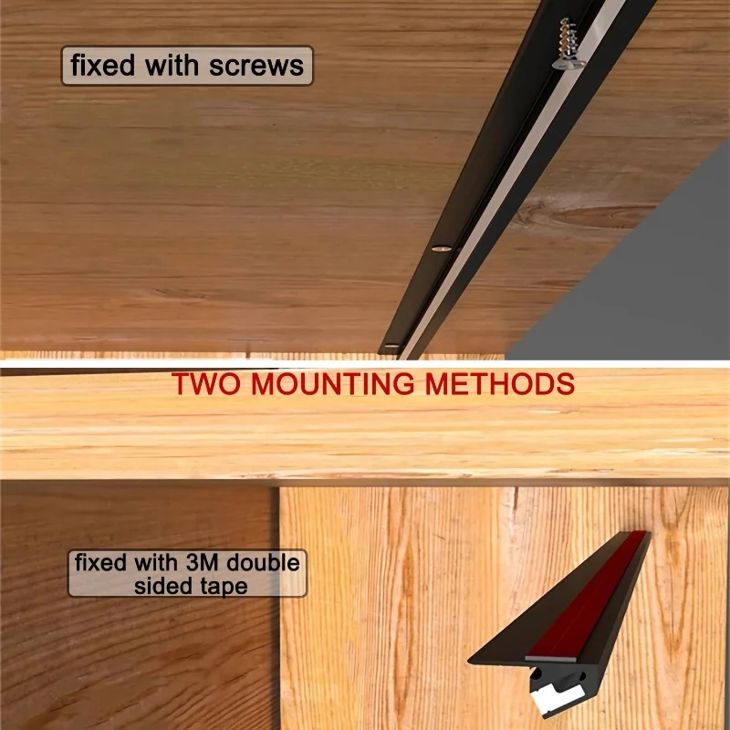 ไฟติดตั้งบนพื้นผิวแบบติดตั้งบนตู้ มุม 45 องศา ลำแสงเอียง ไฟ LED โปรไฟล์อะลูมิเนียม สำหรับตู้ครัว ตู้เสื้อผ้า ชั้นวางหนังสือ ตู้เสื้อผ้า บาร์