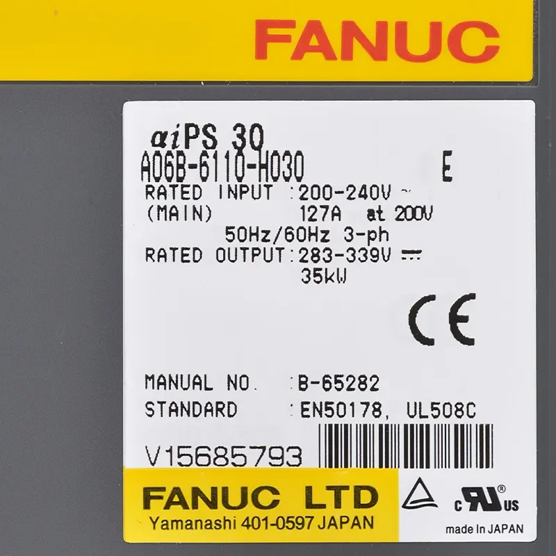 

New Fanuc Servo Drive A06B-6110-H030 A06B-6110-H006 A06B-6110-H011 A06B-6110-H037 A06B-6110-H015