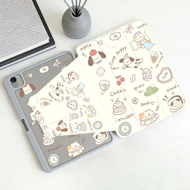360° Rotate Tri-Fold Smart Case For iPad A16 2025 11 Air11/13 IPad Mini6 8.3 Pro 10.5 Pro11 iPad 10.2 7/8/9 4/5 10.9 10th