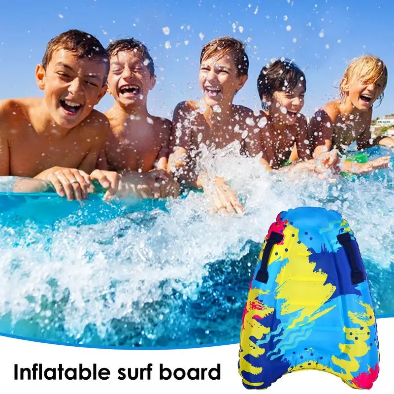 Outdoor Inflatable Surfboard Portable Bodyboard Adult Children Swimming Safe Lightweight KickboardSea Surfing Wakeboard