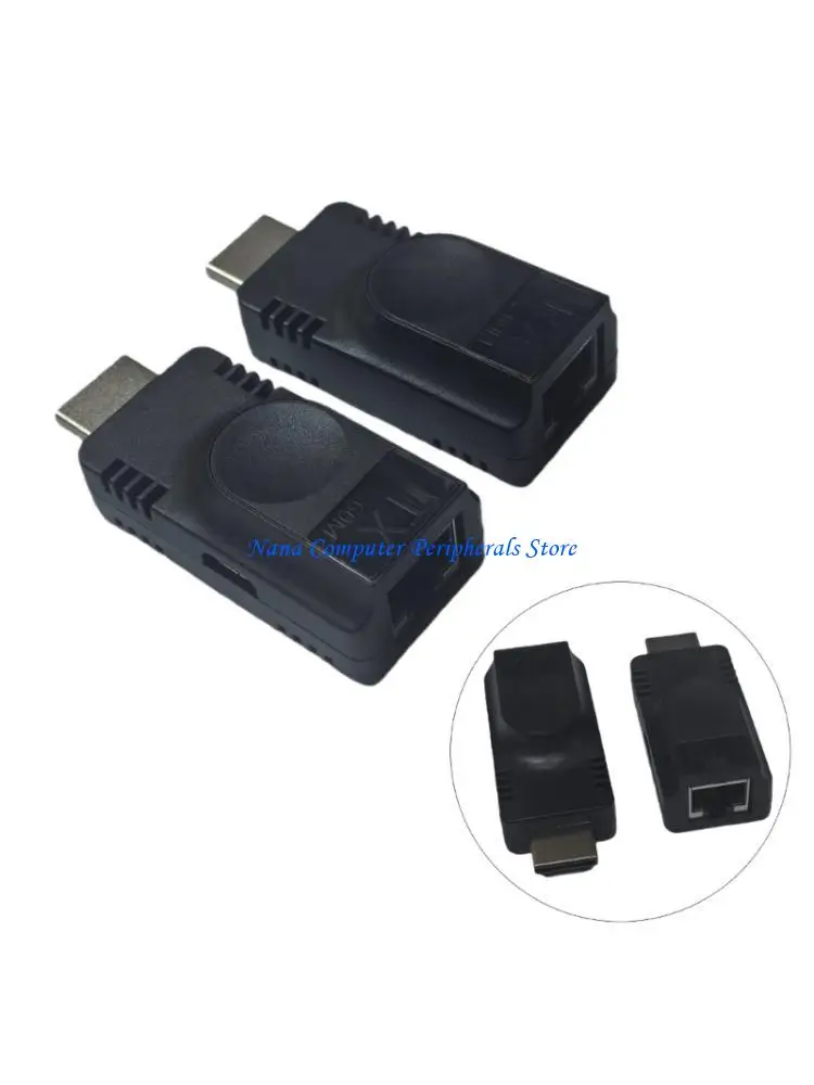 F68C Clear  1080P Video Transmitter Converts to RJ45 for 60m Auditory Transmission