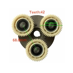 Nylon Gear Assembly for Bafang FM/RM G070.500.D Motor And RM G040.500.DC Plantary With Clutch Spare Part for Replacement