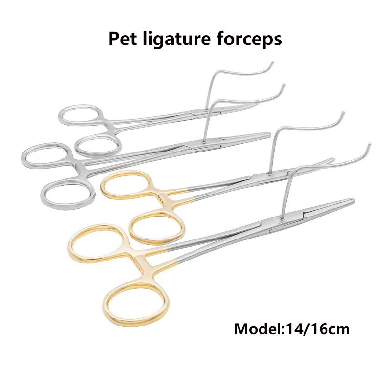 14/16cm Animal Pet Neutering Tool Stainless Steel Multifunctional Ligature Forceps Veterinary Surgical Instrument