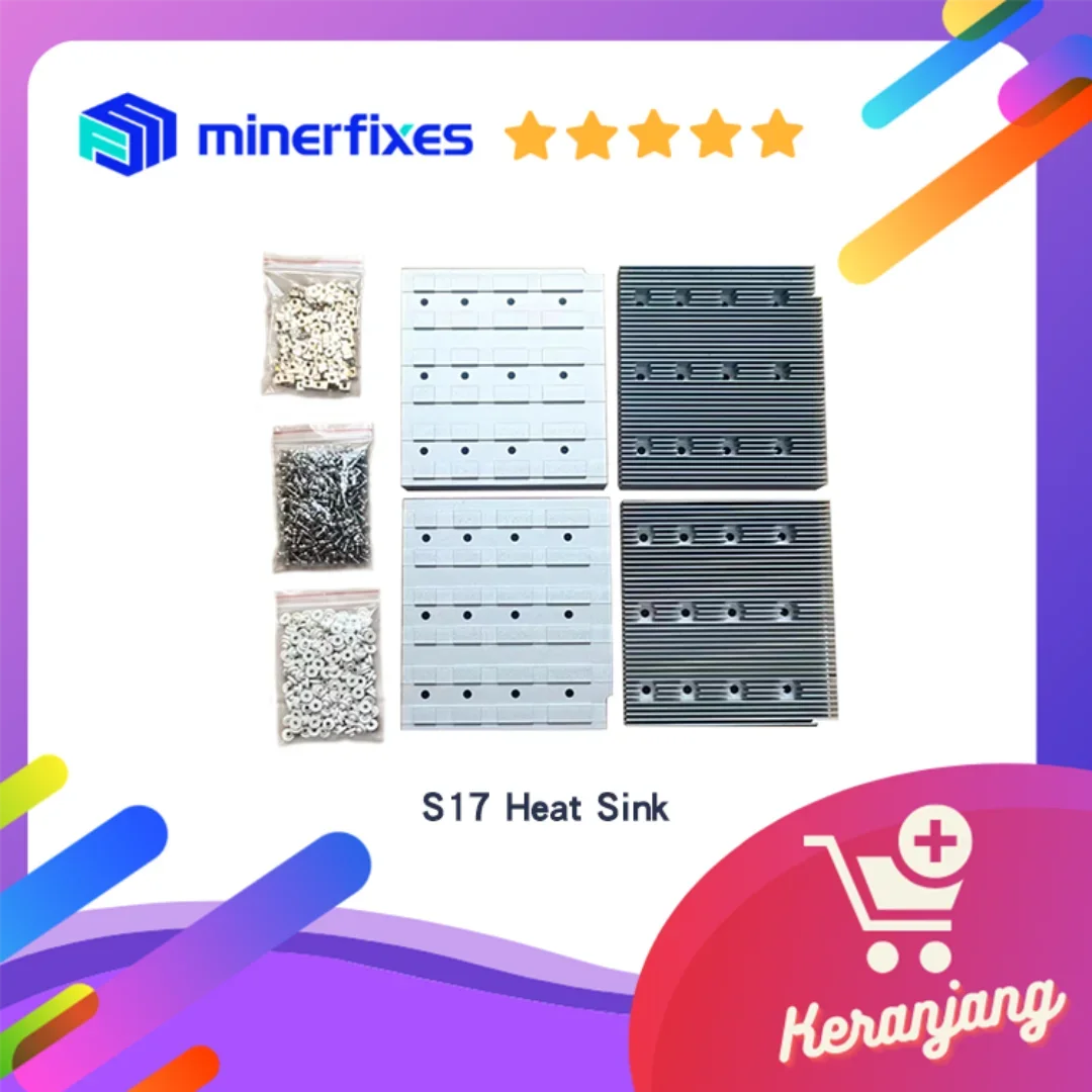 

Bitmain Antminer S17 Upgrade Heat Sink With Screws Set