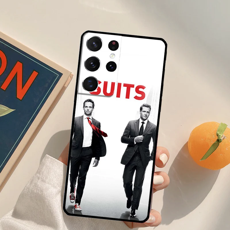 Etui na telefon z motywem serialu \"Suits\" dla Samsung Galaxy S25 S20 S21 S22 S23 S24 Ultra S9 S10 Plus S23 FE, tylna obudowa
