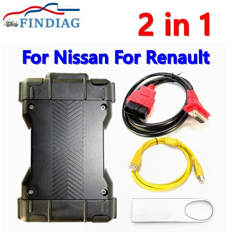 For Nissan for Renault CAN Clip V227 for Nissan Consult 3 V9.21.00 Scanner Auto Self Diagnostic Tools 2 IN 1V227 Can Clip 2 in 1