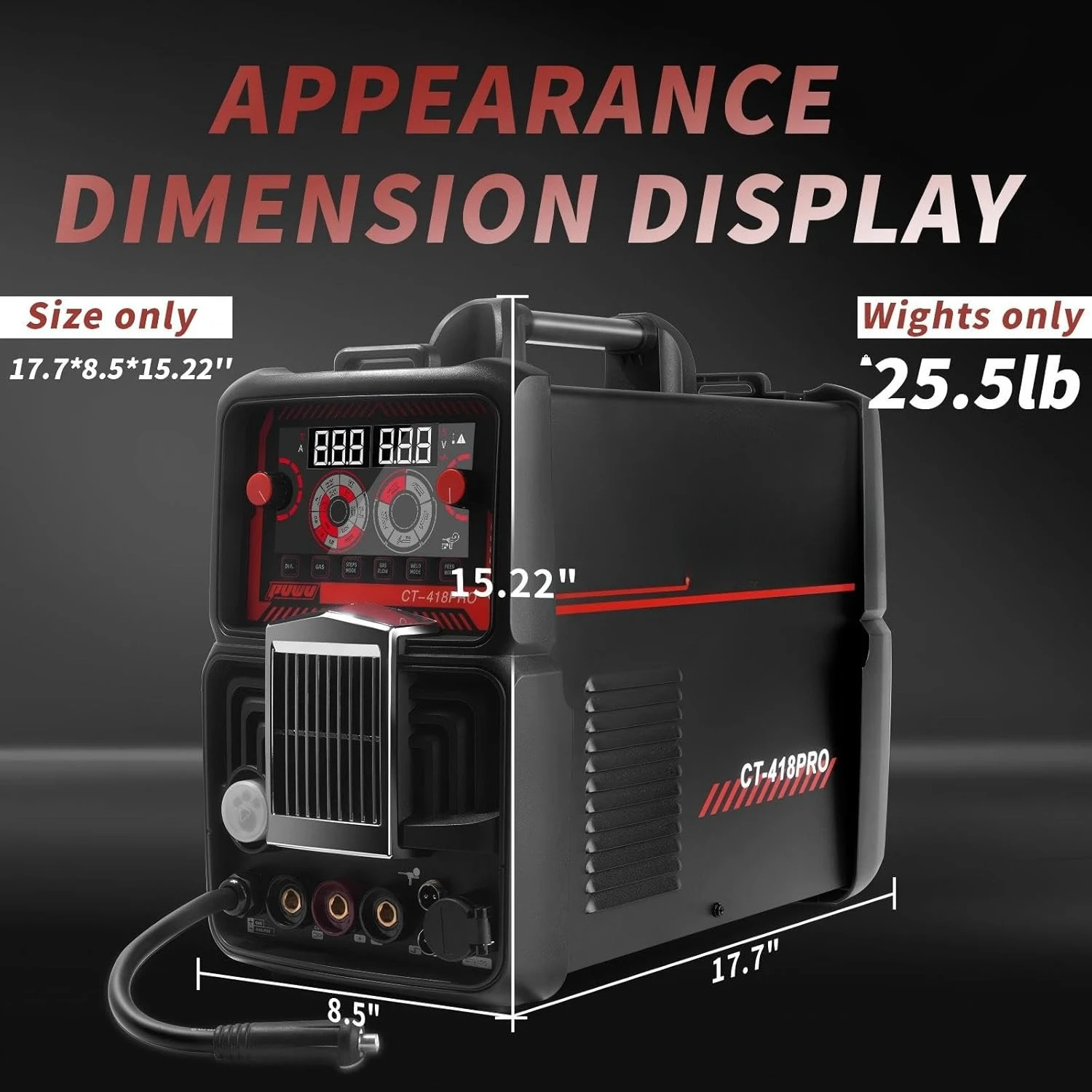 ماكينة لحام قطع البلازما كومبو غاز MIG/Gasless MIG/Lift TIG/Stick/CUT 5 في 1 ماكينة لحام ألومنيوم مع 110 فولت/220 فولت · شعبية جديدة