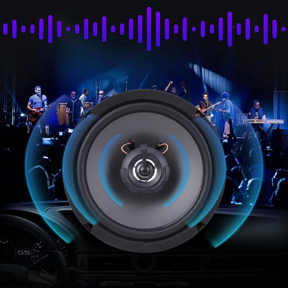 

4/5/6 Inch Automobile Audio HiFi Music 12V 2 Way Full Frequency Car Stereo Speaker 4 Ohms Vehicle Audio Music Stereo Subwoofer