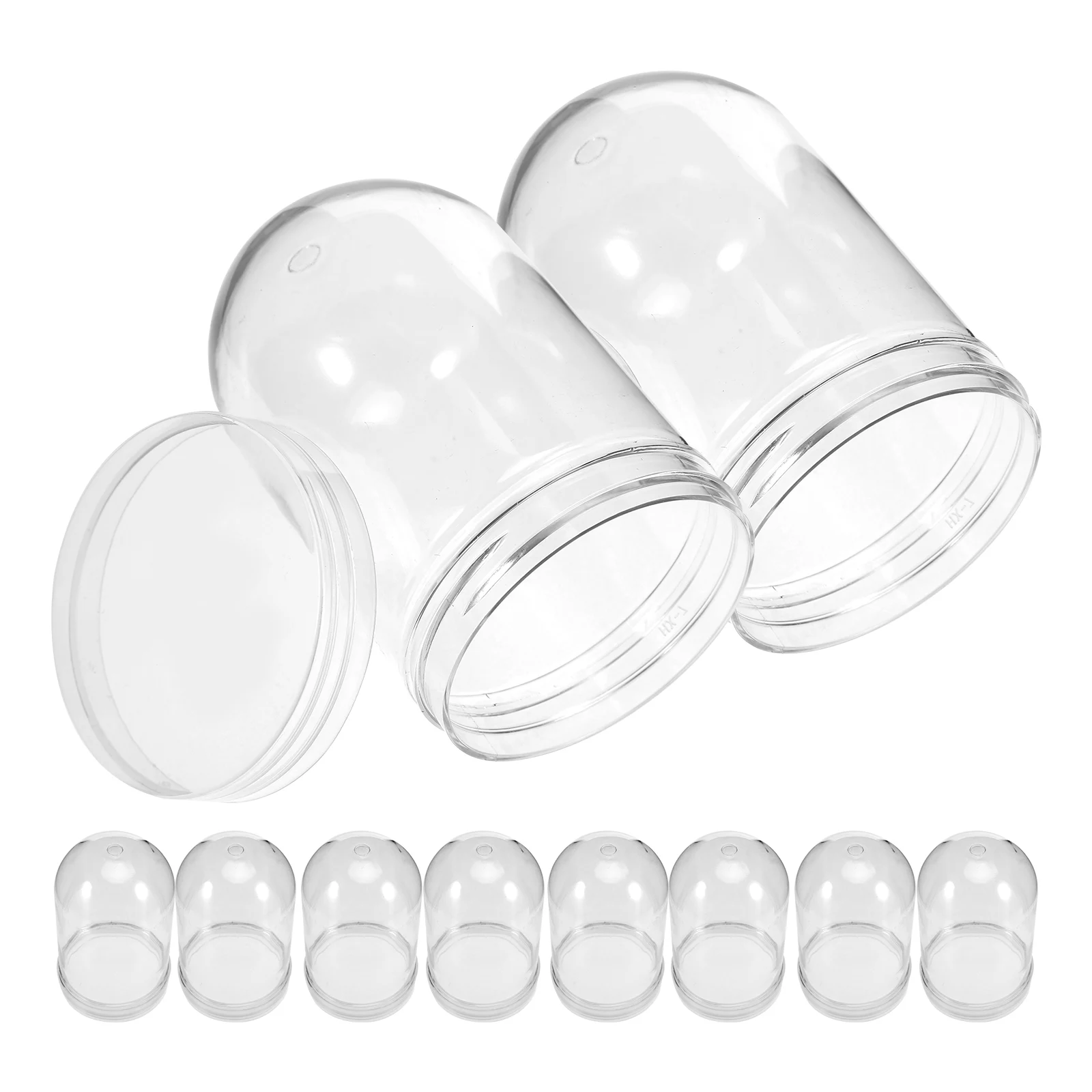 

10pcs Clear Plastic Water Globe DIY Supplies Christmas Snow Globe Making Round Ball Shape Crafts Gifts High Transparent Easy