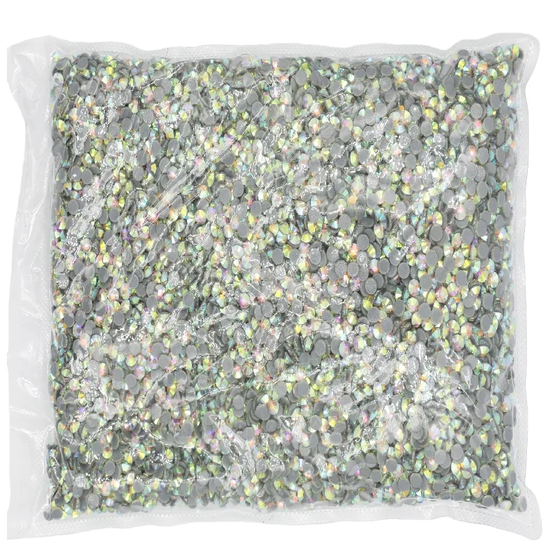 

Big Bag Better DMC Crystal AB Hotfix Rhinestones Super Bright Glass Strass Iron On Crystal Hot fix Rhinestone For Fabric Garment