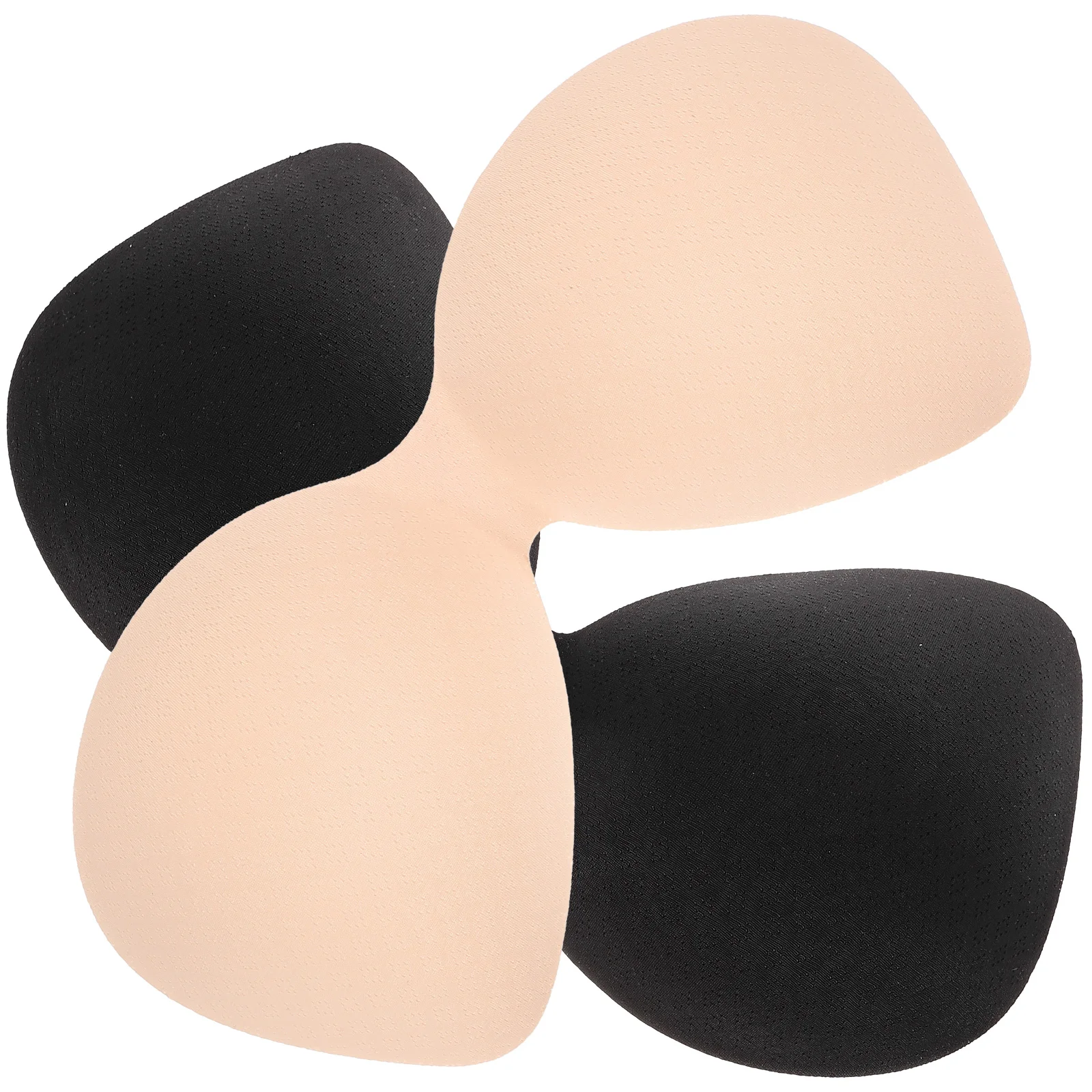 

2pcs Sports Replacement Sew In Bra Cups For Dresses Big Size Black Beige Bra Pads Inserts Breathable Lightweight Comfortable