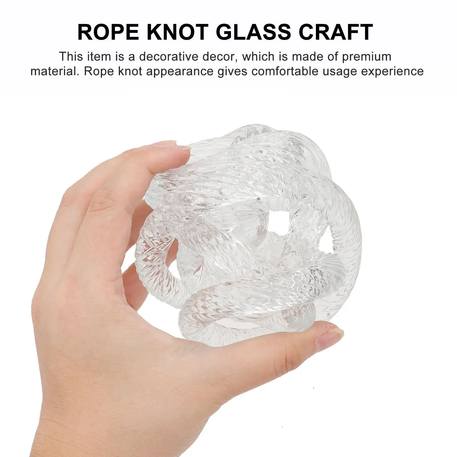 

Элегантный стеклянный декор в виде узла, маленький, белый, современный, для создания атмосферы в гостиной, на вечеринках и мероприятиях
