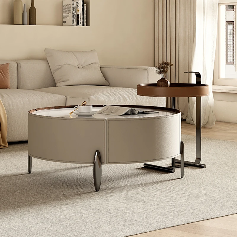 

Modern Living Room Coffee Tables Mobile Bedside Funky Luxury Coffee Tables Round Makeup Table Basse Pour Salon Room Decor