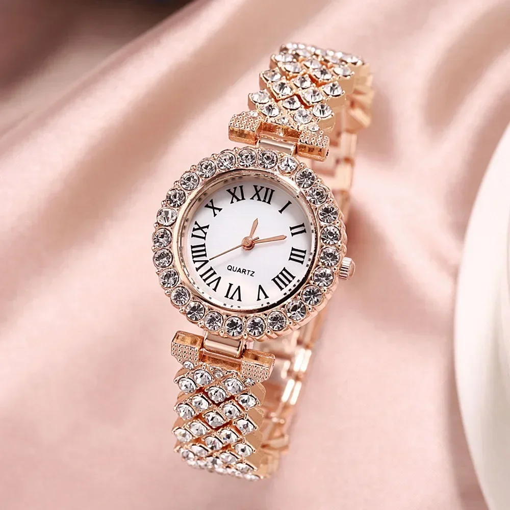 Gypsophila Strap Women's Fashion Watches Simple Starry sky Dial Luxury Quartz Watch Women Clock Rose Gold Pointer Wristwatches