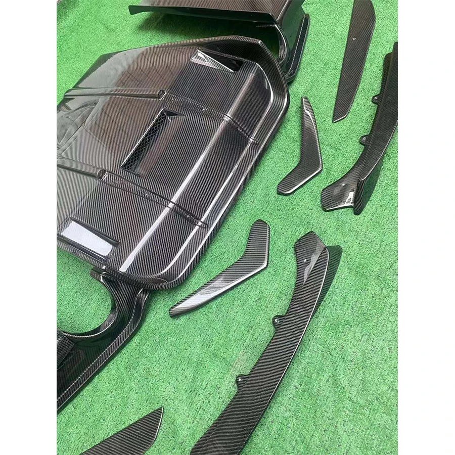 For BMW 3 series F30 F35 320 330 GEEX style Carbon Fiber Car Rear Bumper Diffuser Rear Splitters Spoiler Back lip shunt body kit