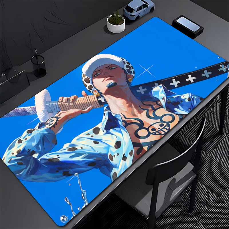 

ONE PIECE Trafalgar D Water Law Gaming Mouse Pad Office Carpet Mouse Mats Gamer Desk Accessories Computer Table Pads PC Mousepad