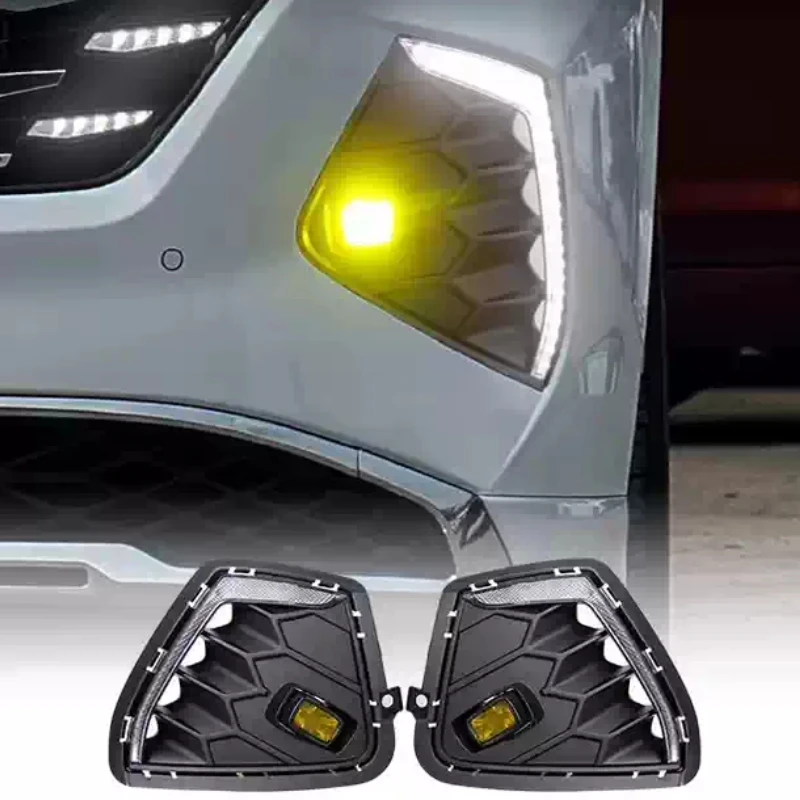 LED Front Daytime Running Light for Hyundai Custo 21 22 23 24 25 Modified Fog Lamp Bumper Light Turn Signal