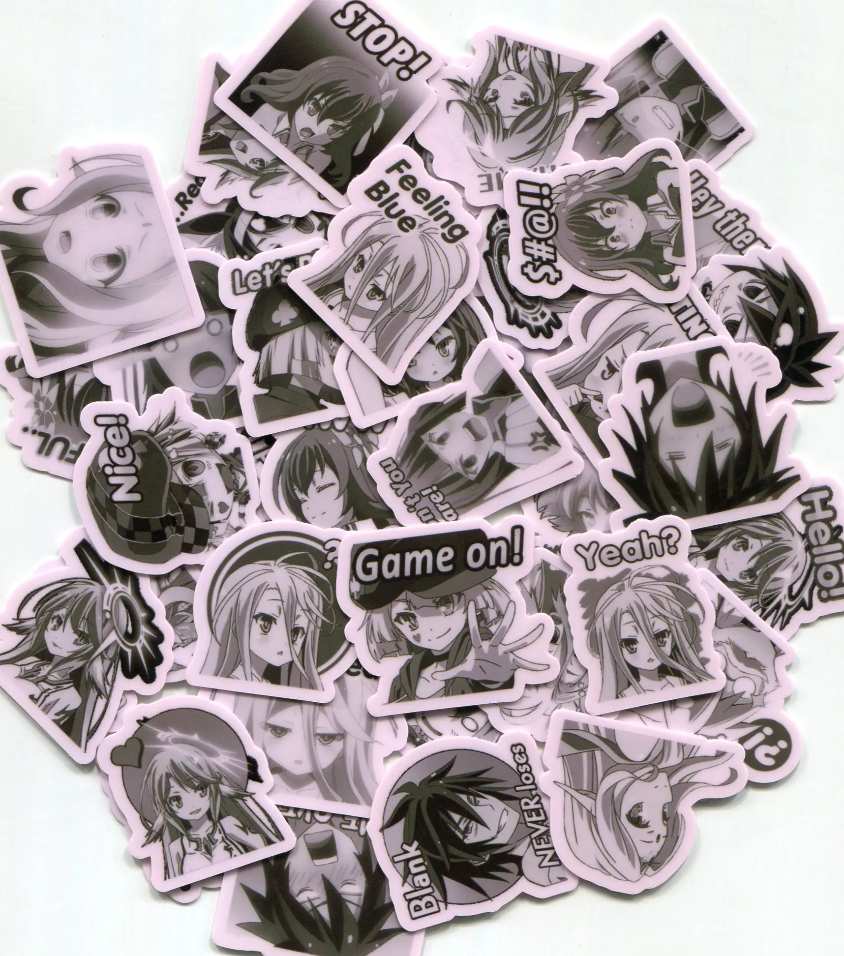 

40PCS NO LIFE N0 GAME 3CM WATERPROOF STICKER