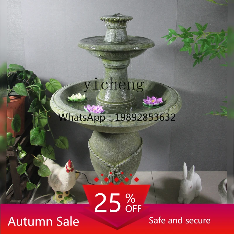 

Outdoor fish pond balcony water view home decoration wedding opening decoration fountain decoration large