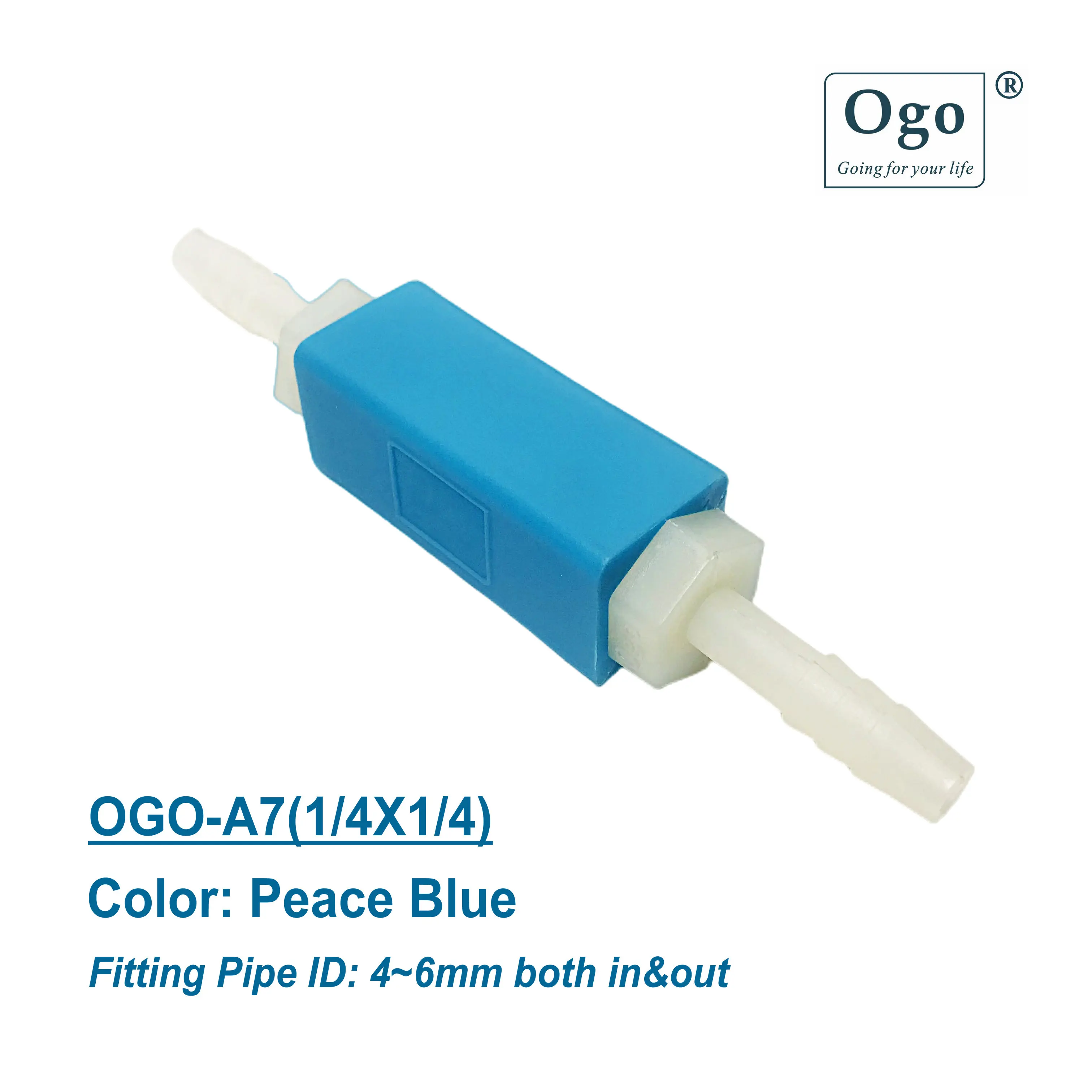 OGO PROFESSIONAL HHO ARRESTOR 1/4X1/4 Peace Blue