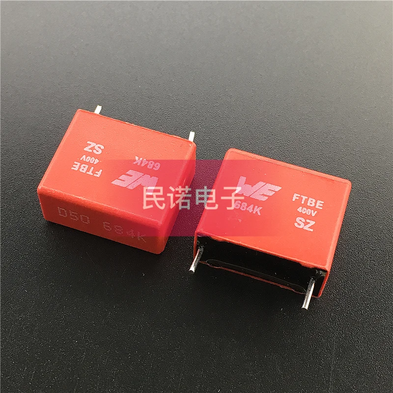 

50PCS/Safety regulation correction film capacitor 400V 0.68UF 400V 684 680NF pin pitch 15mm