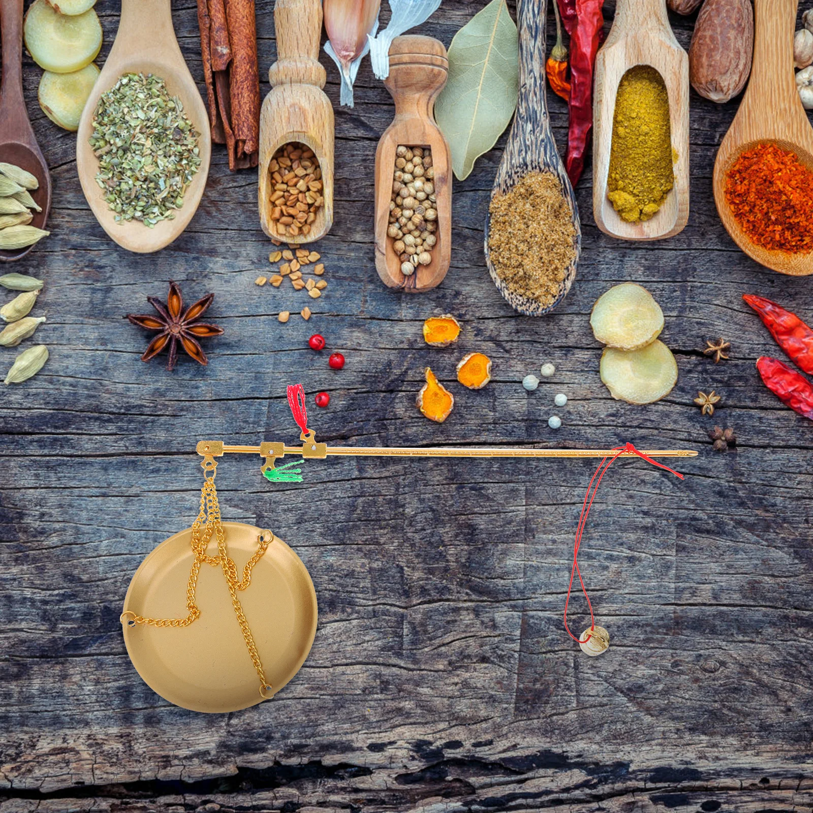 

1pcs Handheld Mini Small Copper Scale Copper Balance 100g Kitchen Gram Tool for Tea Small Gram Scale Tool Jewelry