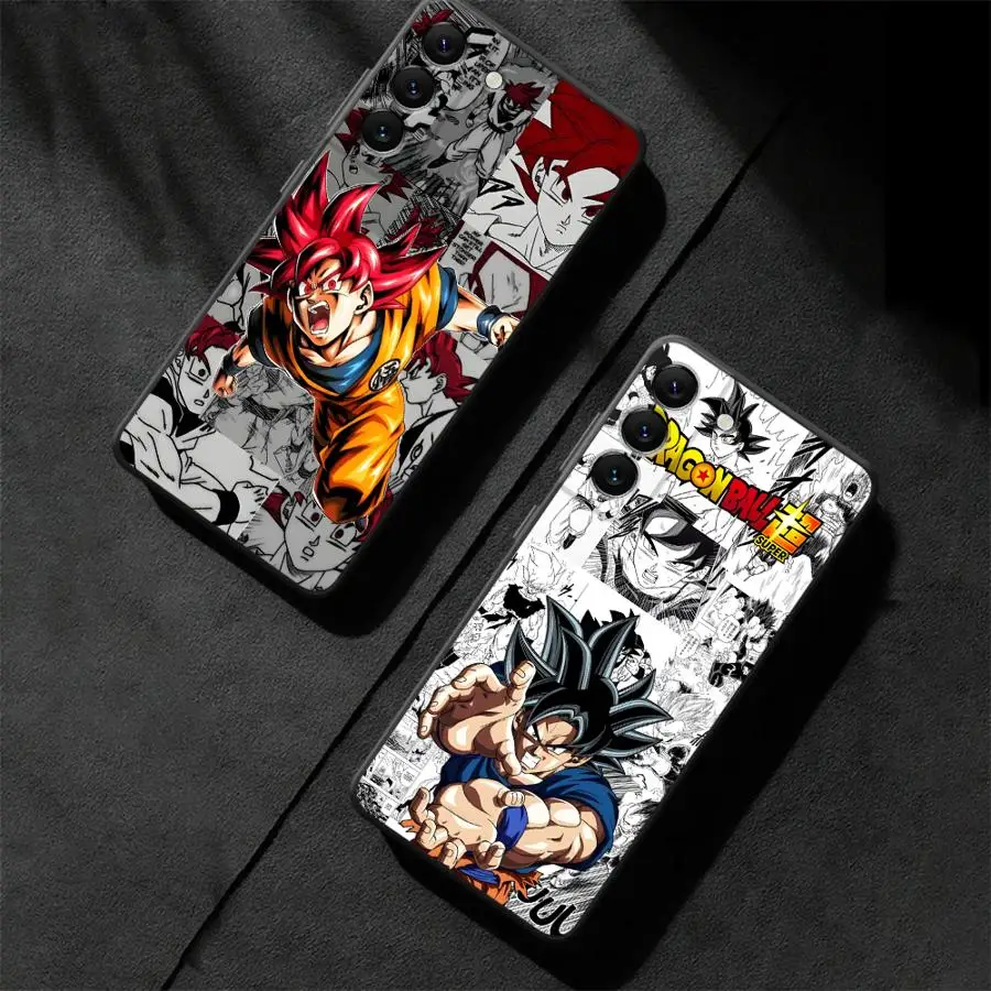 

Dragon Ball Comic Cool Goku Soft Shell Phone Case for Samsung Galaxy A54 A25 A53 A22 A52 A55 A56 A33 A35 A25 A23 A35 A32 A72 A24