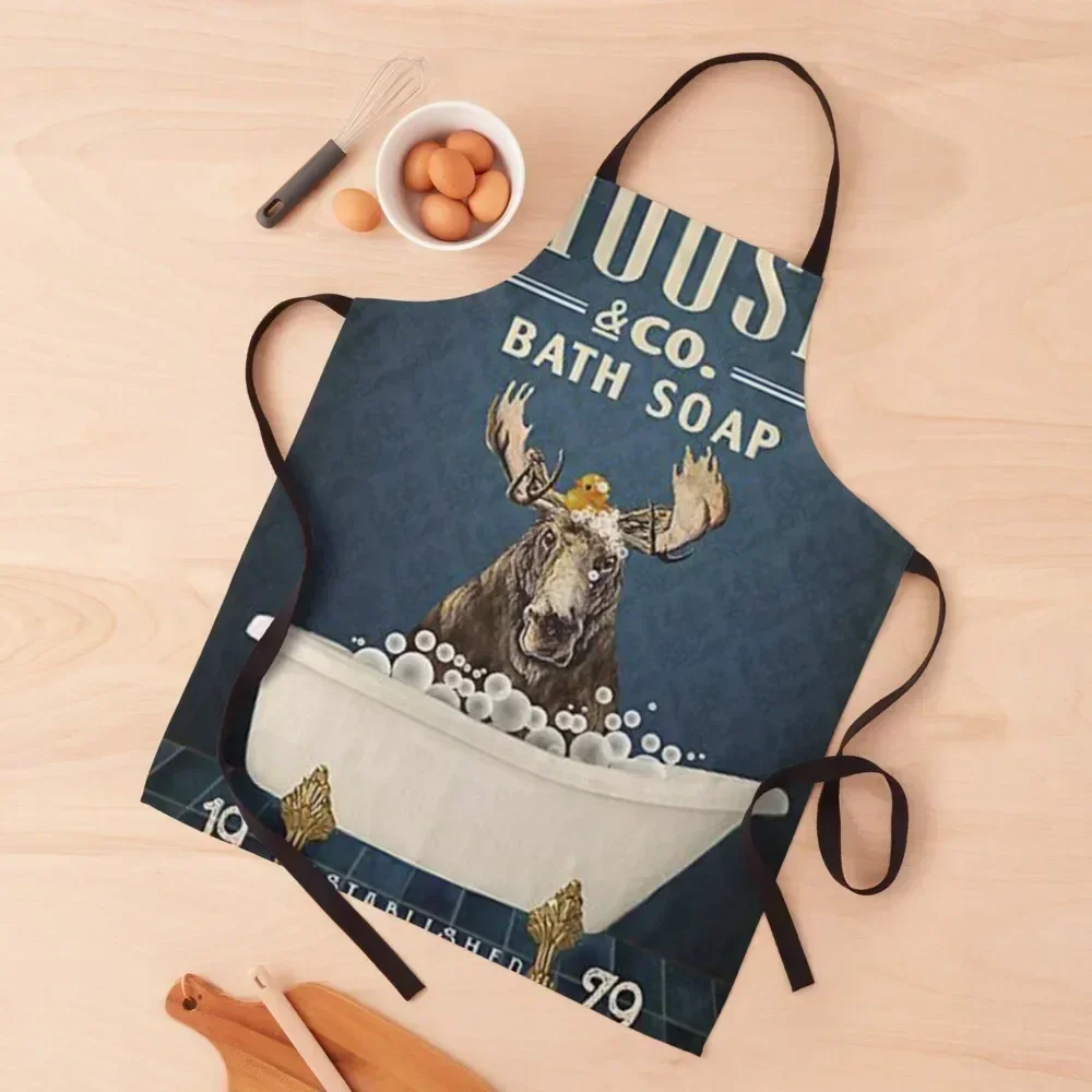 

Black Moose Co Soap Bath Hooves Days Apron christmas New year's Kitchen Items For Home Apron