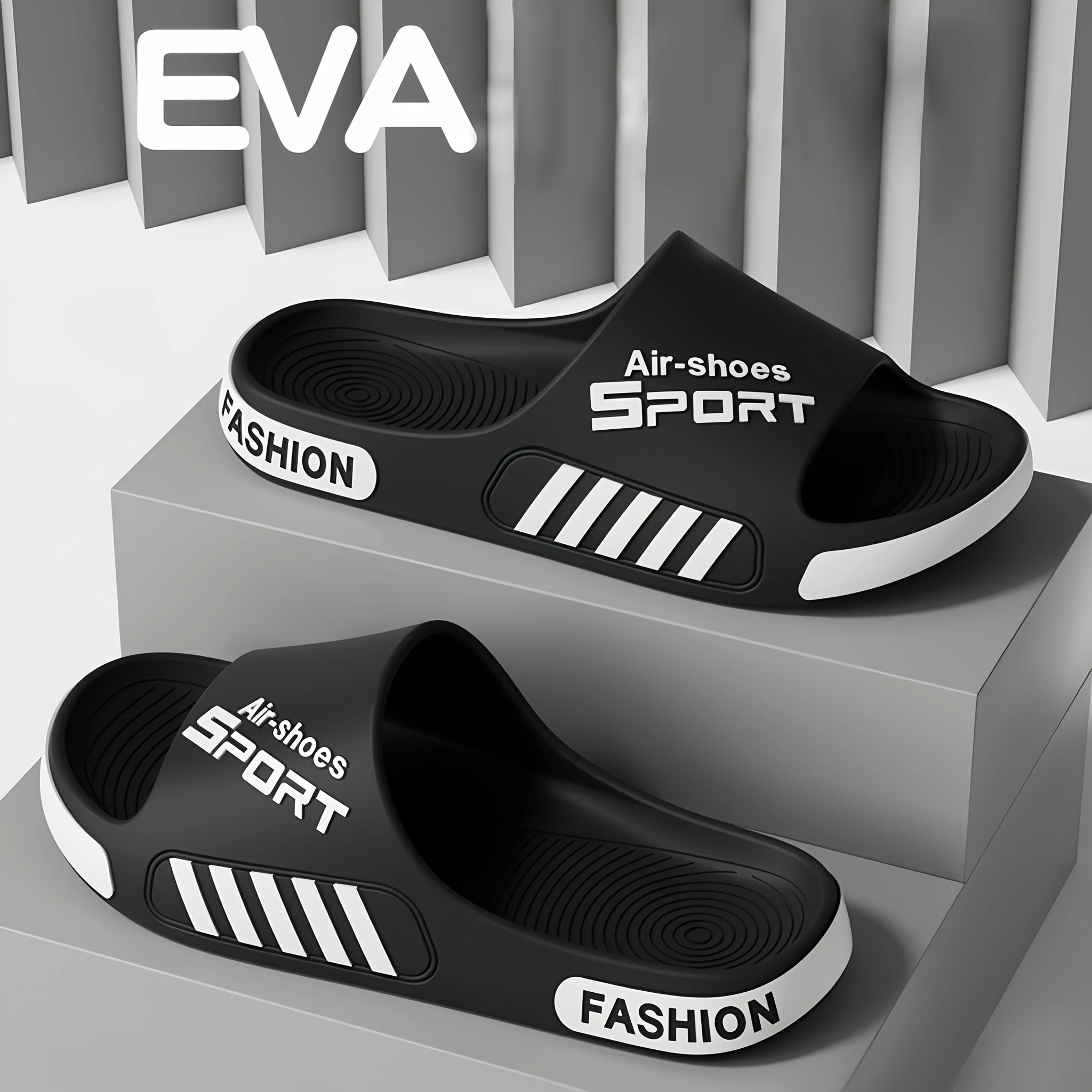 Men's Sport Style Outdoor Slippers Anti-Slip Lightweight for Home And Beach Outdoor Use Comfortable Footwear image 3