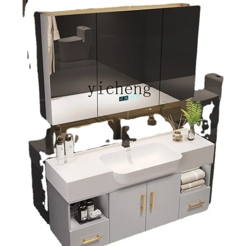 XL Small Apartment Whole Washbin Bathroom Cabinet Combination Washstand Sink Washbasin