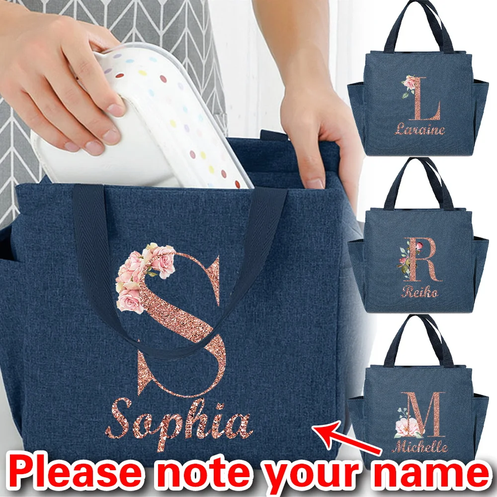 

Большая изолированная сумка для обеда по индивидуальному заказу простая, модная и долговечная, подходит для работы, школы и пикника.