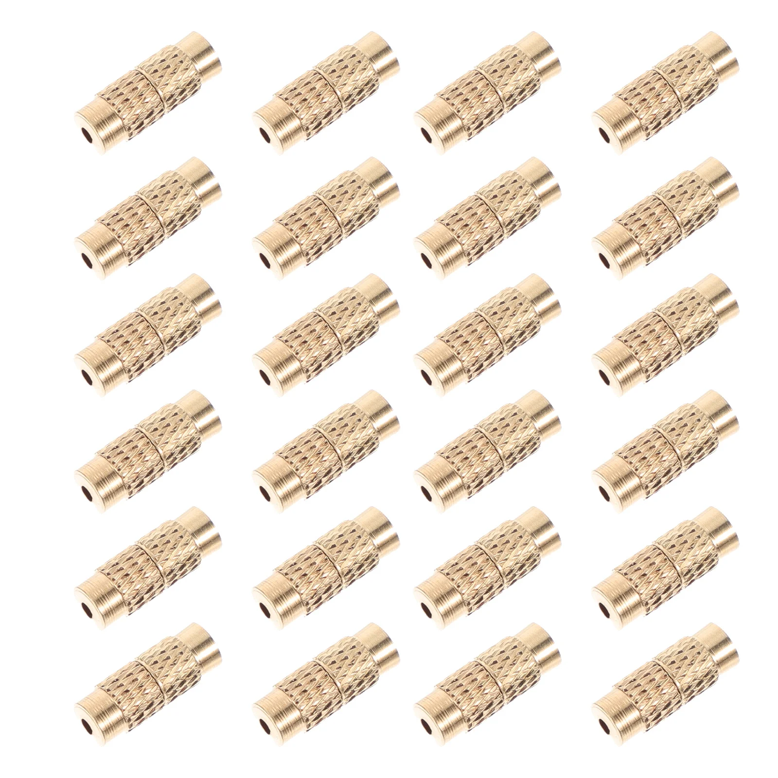 

50Pcs Elegant Screw Clasps Barrel End Caps Jewelry Tool for Handmade Projects Fashionable Bracelet Necklace Tips