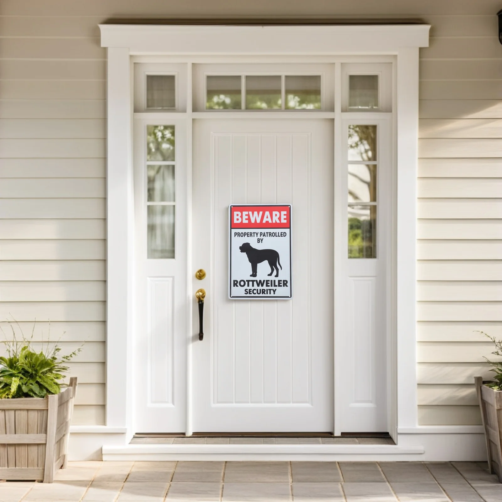 

2Pcs Beware of Dog Metal Sign Weatherproof for Yard Fence Property Warning No Trespassing Dog Security Sign Warning Signs Dogs
