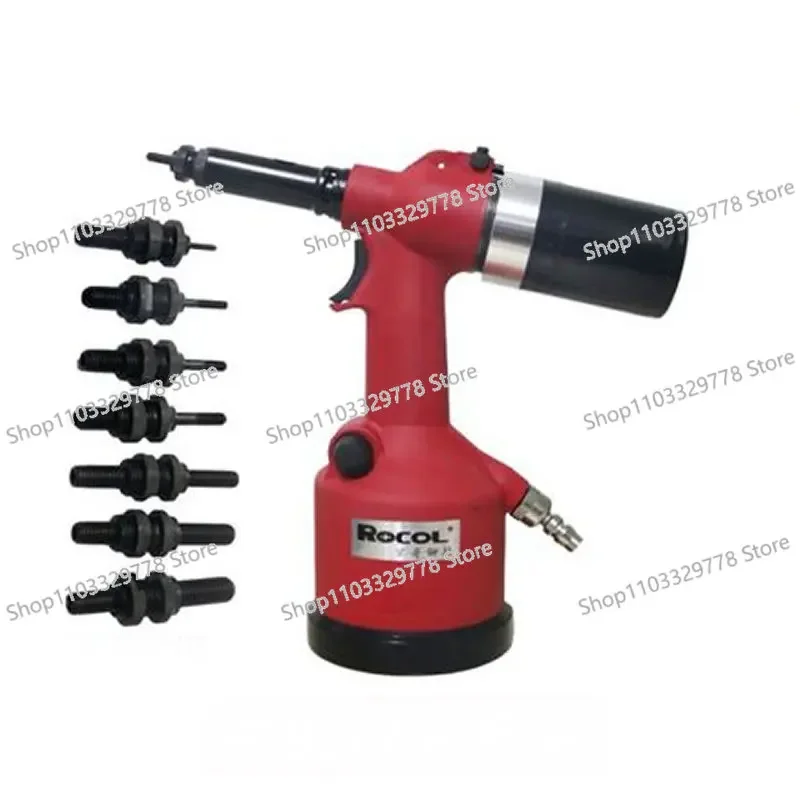 Pneumatic riveting gun, automatic riveting nut gun, M8M6 pneumatic riveting tool, air pressure 5-7bar, tensile force 19.1KN