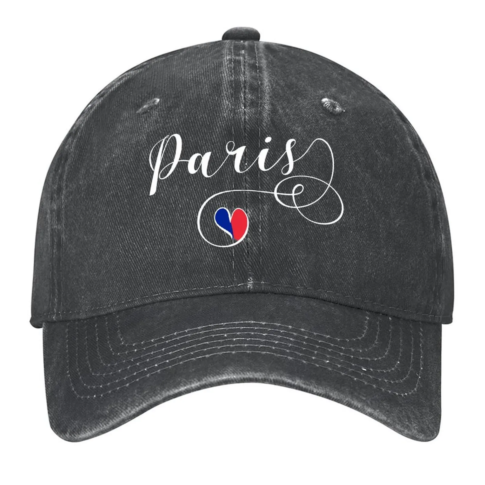 

Paris Love, Paris Flag, Heart Paris Baseball Cap Mountaineering New Hat |-F-| sun hat Golf Wear Men Women's