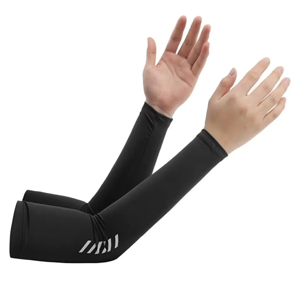 

1 Pair New Breathable Arm Sleeve UV Protection Thin Ice Fabric Sleeve Quick Dry Fitness Equipment Outdoor
