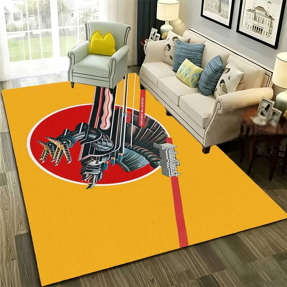 J-Judas P-Priest Floor Mat Rugs Soft Bedroom Floor Anti-skid Household Carpets