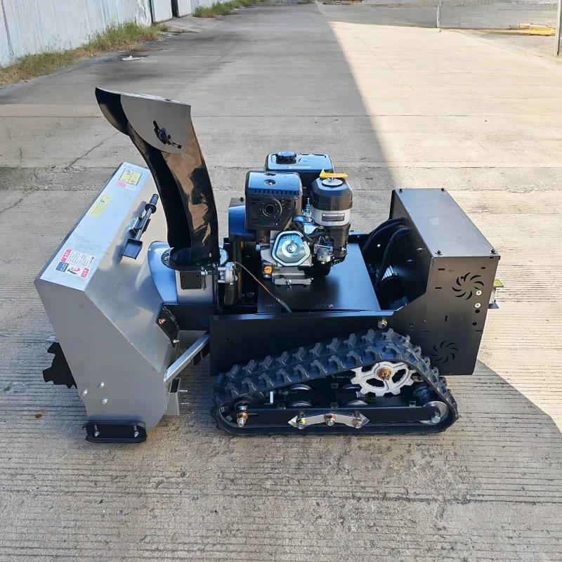 Smart Remote Operated Snow Thrower for Quick and Efficient Winter Snow Clearing