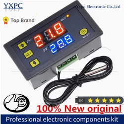 W3230 DC 12V 24V 110V 220V AC Digital Temperature Controller LED Display Thermostat With Heating Cooling Switch NTC Sensor