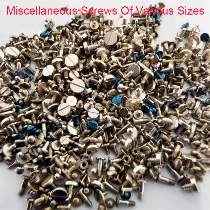 

Аксессуары для часовых механизмов Разные винты различных размеров оригинальные винты Случайная доставка около 100 в сумке