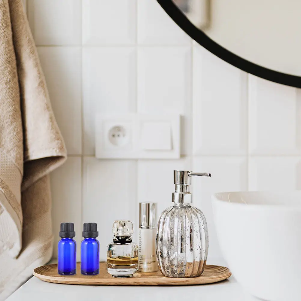 

20Pcs Glass Essential Oil Bottles Thick Smooth Shockproof Small Lightweight Travel Friendly Empty Containers for Perfume Coconut